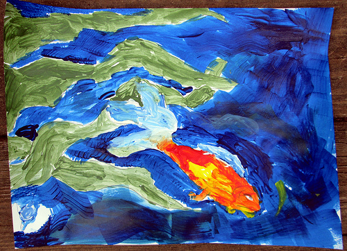 The Angry Goldfish - Original Painting