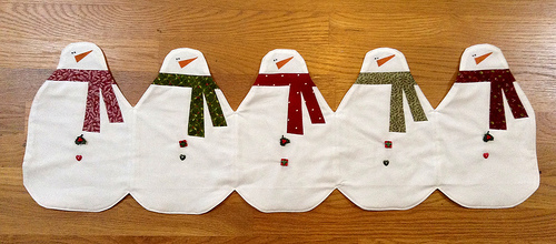 Snowman Tablerunner