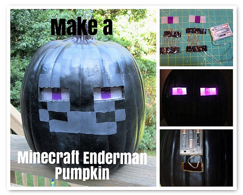 Making a MInecraft Endermen Pumpkin