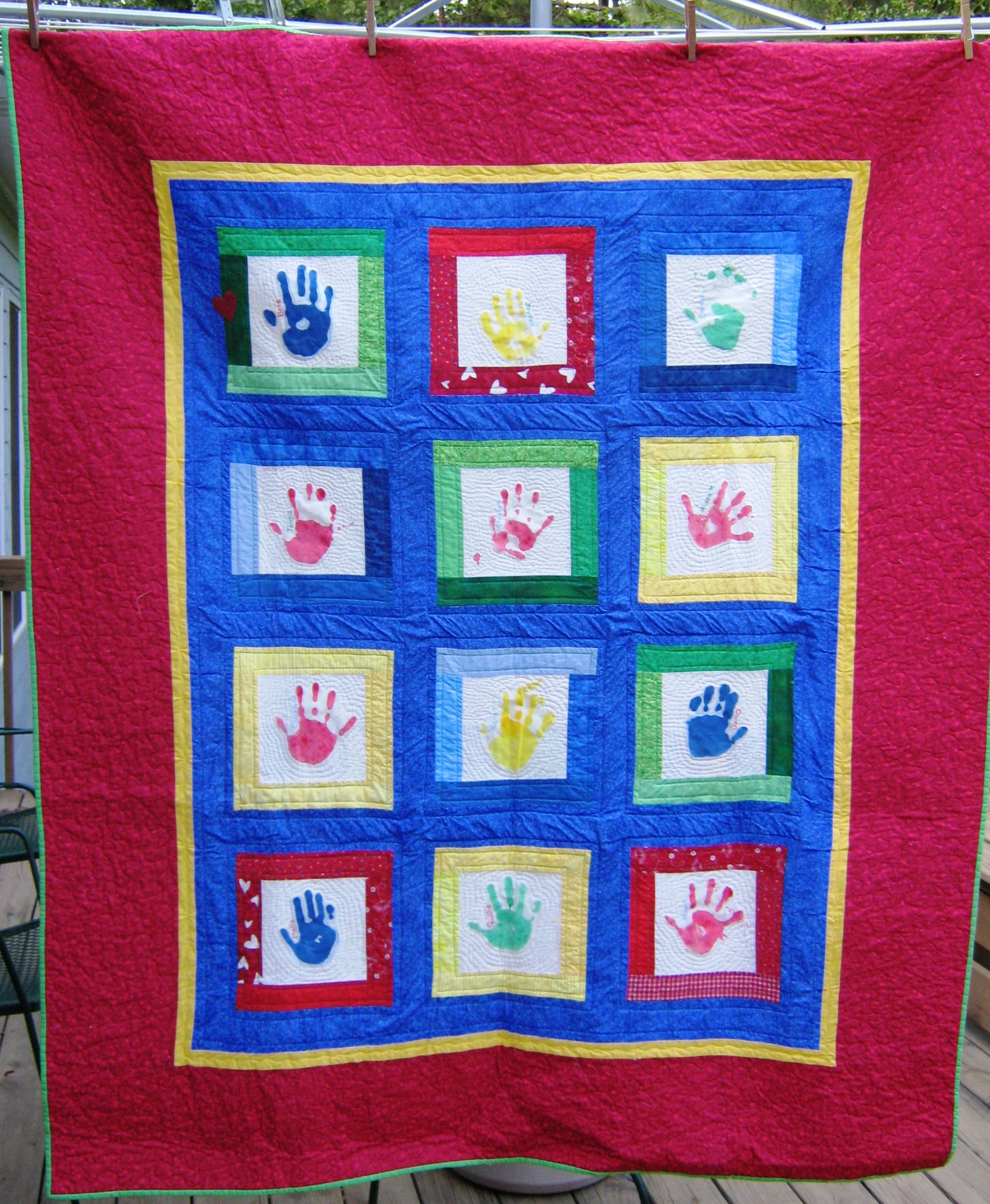 Handprint Quilt