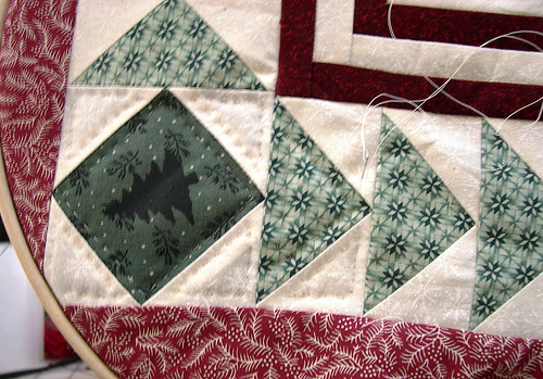 Hand Quilting Close-up