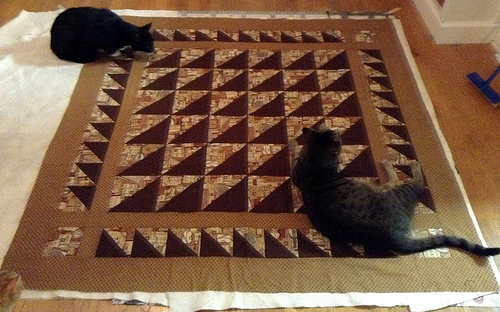 Helpering on Half Notes Quilt