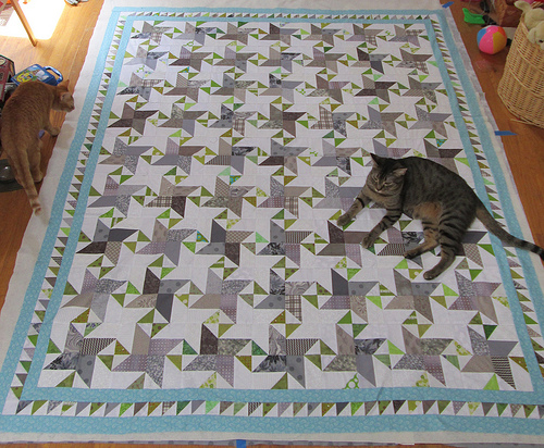 Quilt Basting Helpering
