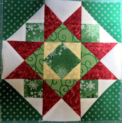 Jingle pieced block 8