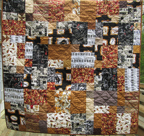 Bricks Music Quilt #2