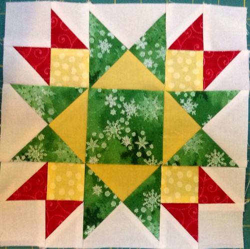 Jingle pieced block 7